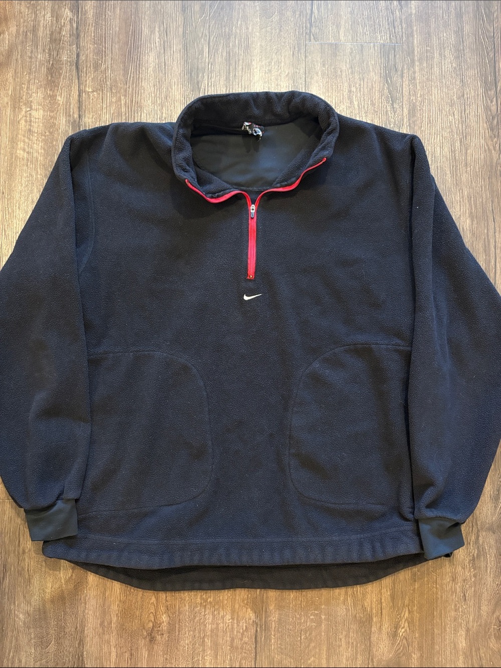 Vintage Nike men’s large fleece quarter zip center swoosh